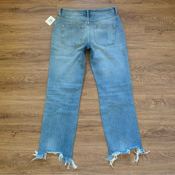 NWT Free People Maggie Mid Rise Straight Ankle Jeans Jeans Size 24 - Picture 4 of 12